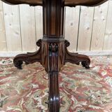 Guéridon tripode Napoléon III en palissandre