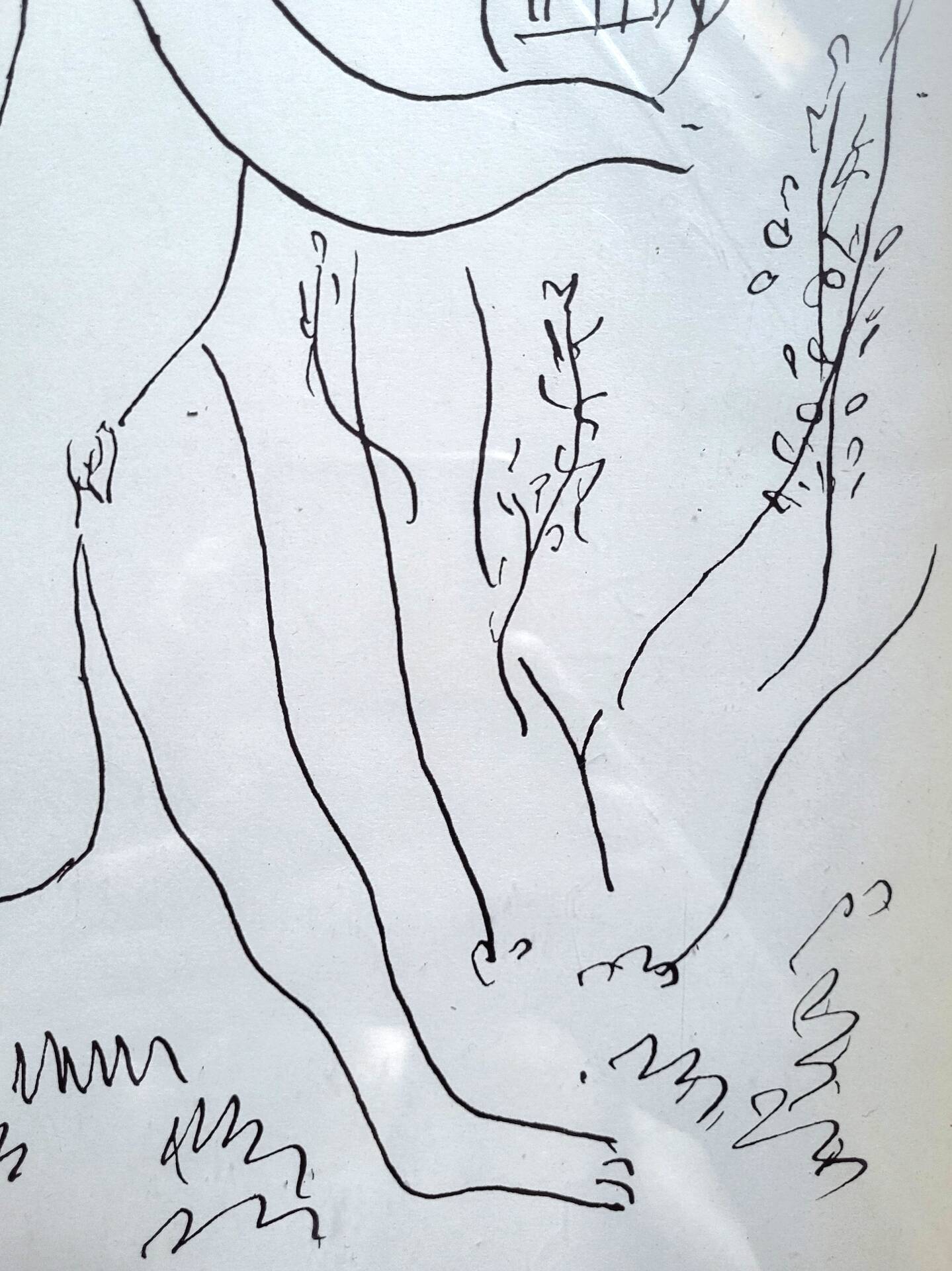 Framed table Lithograph Henri Matisse Orpheus Edition Mazenod 1945