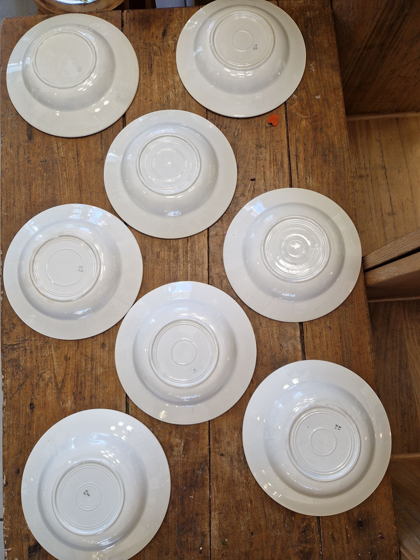 Set of 8 Deep Plates Cherry Blossom Badonviller