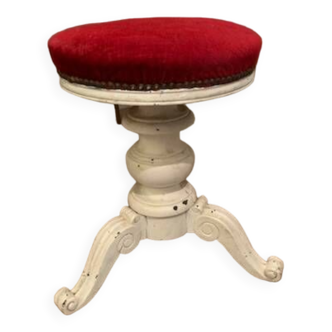 Ancien Tabouret De Piano Vintage