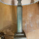 Pair of Antique Neoclassical Bedside Lamps Column Gilded Bronze France