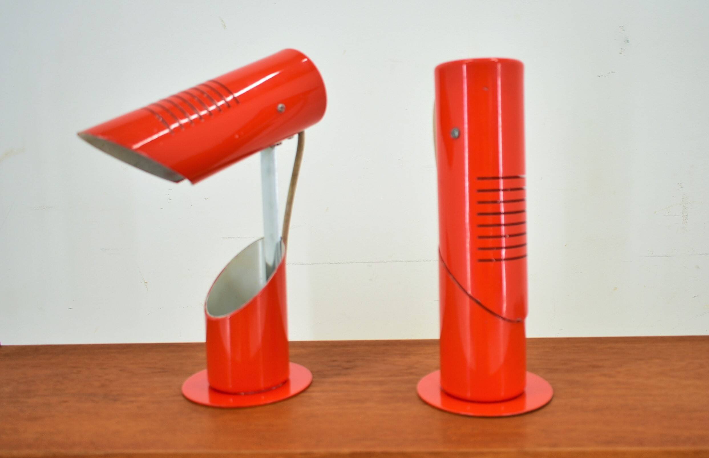 Space Age foldable table lamps from Szarvasi, 1960s