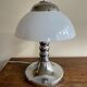 Chrome mushroom lamp space age