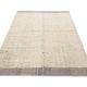 Tapis Kilim contemporain gris beige 4x7, 130x212 cm