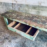 Mint green workbench