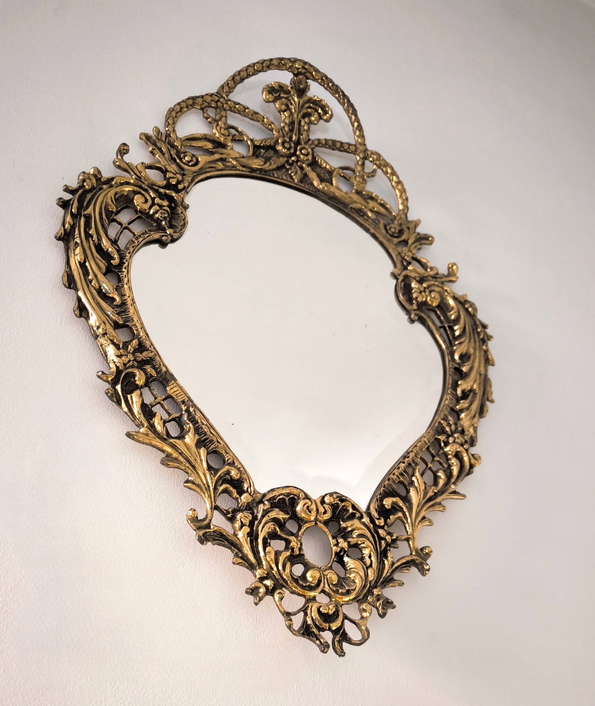 Rococo Bronze Mirror Louis XV Style