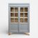 Grey glass-fronted Parisian wardrobe from La Samaritaine 1960