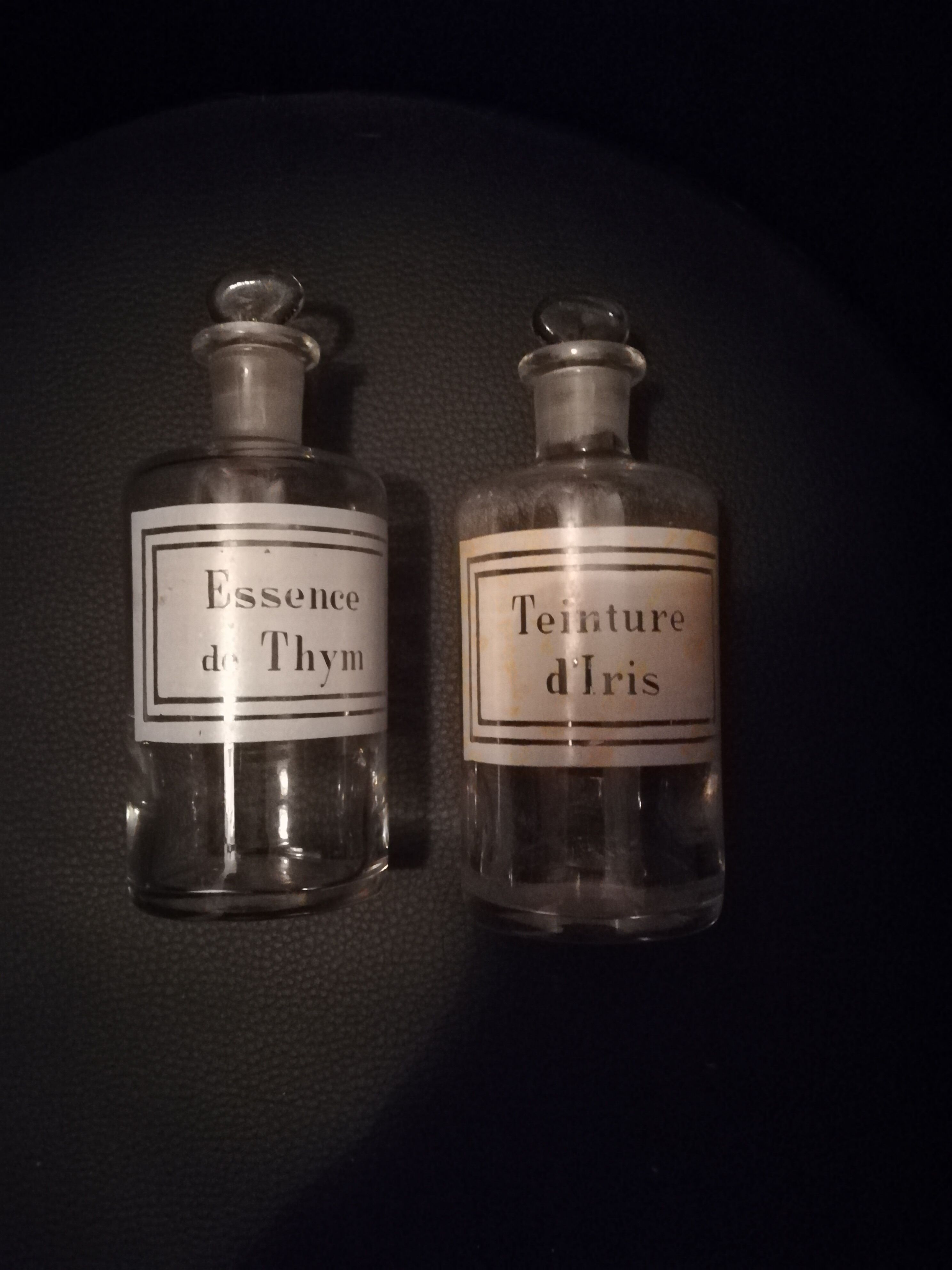 Pair of Pharmacy bottles