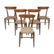 Série de 5 chaises 1960