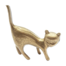 Statue chat en laiton