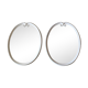 Pair of oval mirrors 39x49cm