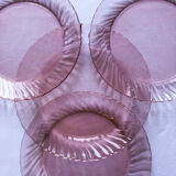 4 rosaline Arcoroc flat plates