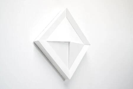 Gilbert Swimberghe, White Lacquered Wood Relief