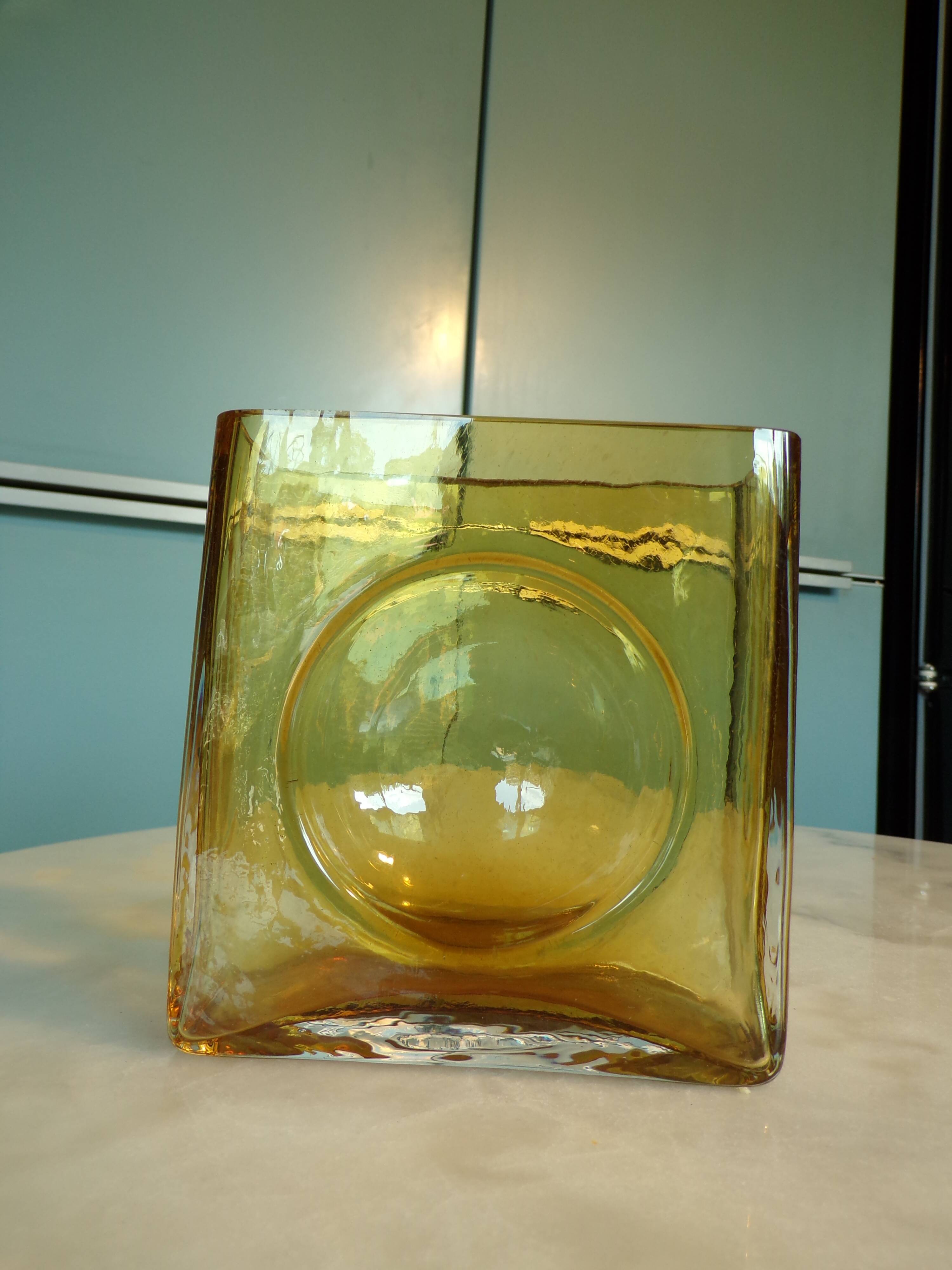 Christian Tortu Amber Yellow Vase