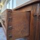 Louis XV style commode in solid walnut, 19th century rustic.