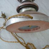 Old turned wooden lamp foot