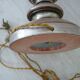 Old turned wooden lamp foot