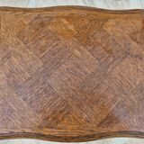 2 nesting tables in solid wood in Louis XV style