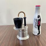 Italian coffee maker 1 cup bialetti and porcelain cup revolt