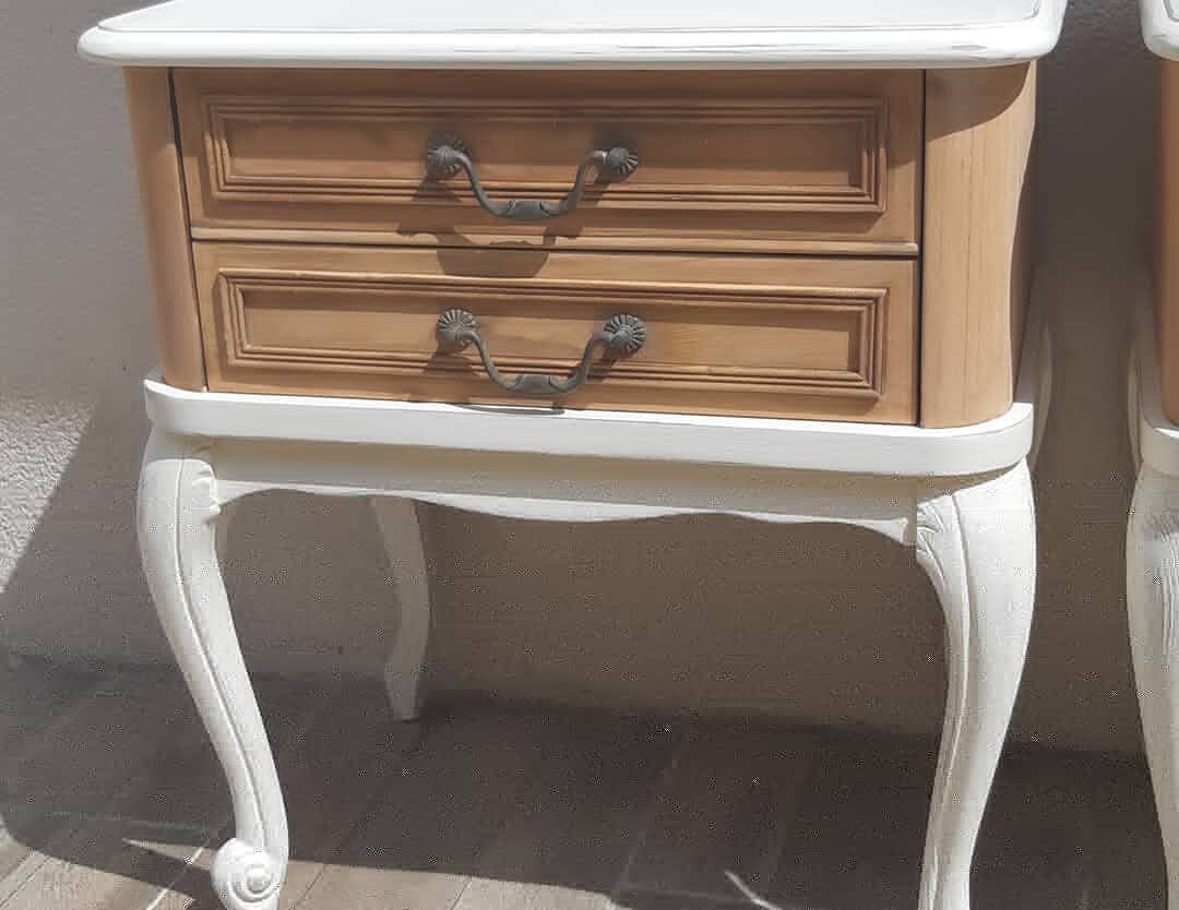 Pair of bedside milk -wood