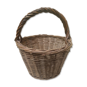 Handmade antique wicker basket