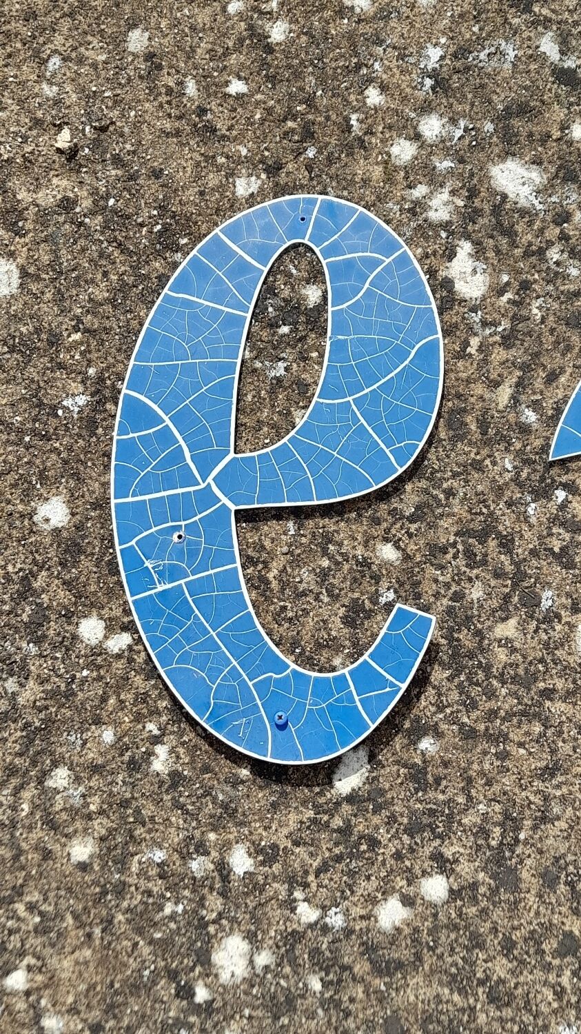 Lot of letters of sign