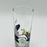 Service carafe glasses vintage floral decor