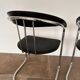 Chaises de bureau arrben italie années 70 chrome
