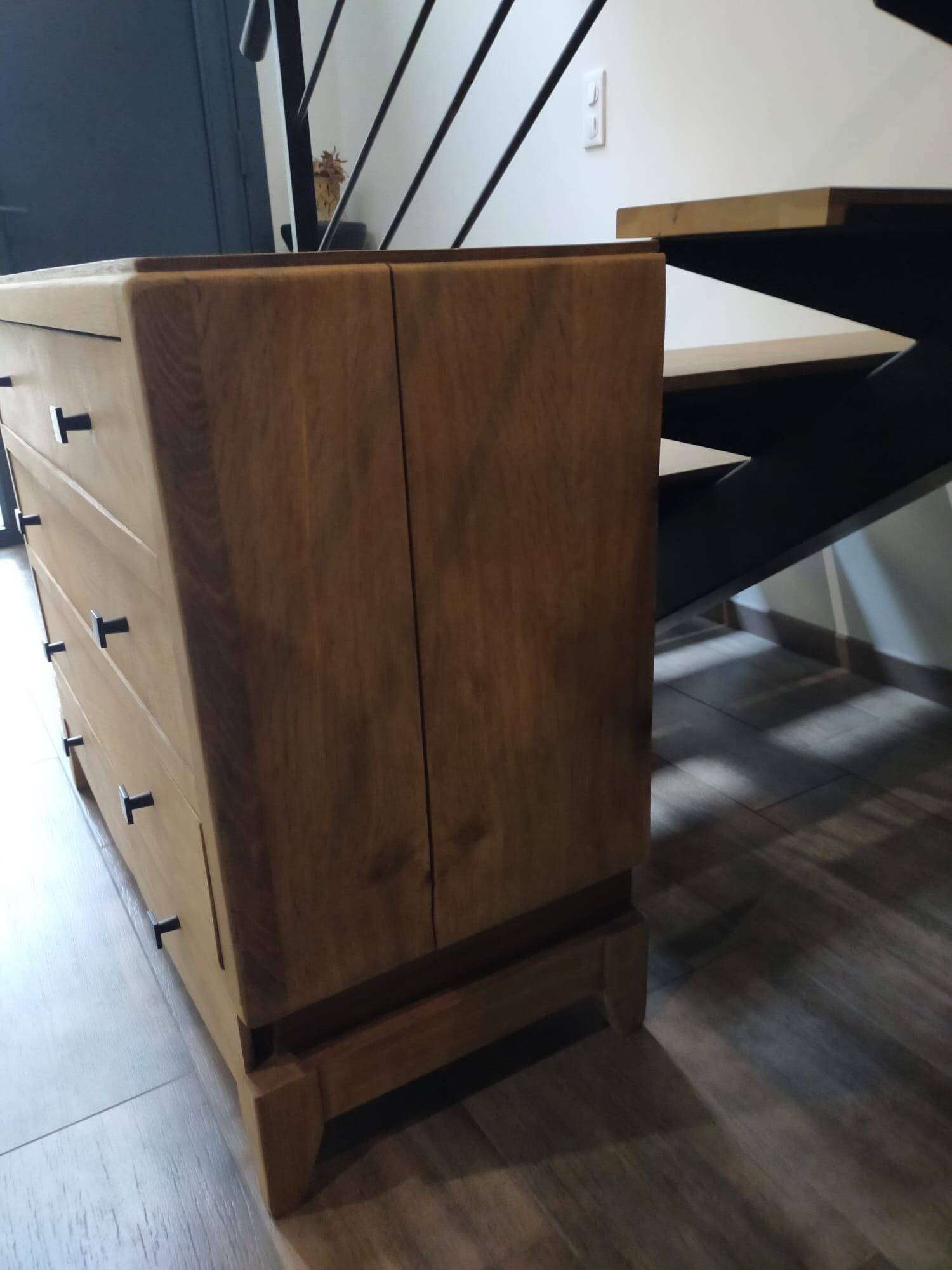 Commode chêne massif rénovée