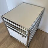 USM Haller rolling cabinet in Pure White