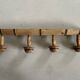 Vintage wooden wall coat rack