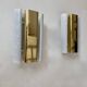 Pair of vintage wall lights, brass and white perforated metal, Hans Agne Jakobsson