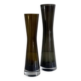 Mid-century glass vases, crystal glass, 60's vase, vintage interior