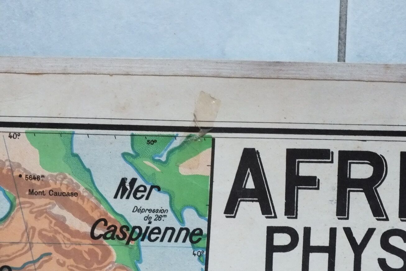 Vidal Lablache Afrique geographical No. 16 school map