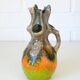 Vintage Wabi Sabi Ceramic Vase: West Germany 1970s Walther Gerhards