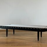 Table basse laquée noire par Georges Tigien,1960s