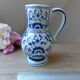 Blue delft pitcher, jug boch vase belgium amsterdam hand painted