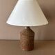 Vintage enamelled stoneware table lamp