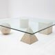 Metafora travertine coffee table by Massimo & Lella Vignelli, Italy