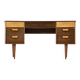 Midcentury Uniflex Walnut And Beech Concave Desk Designed By Gunther