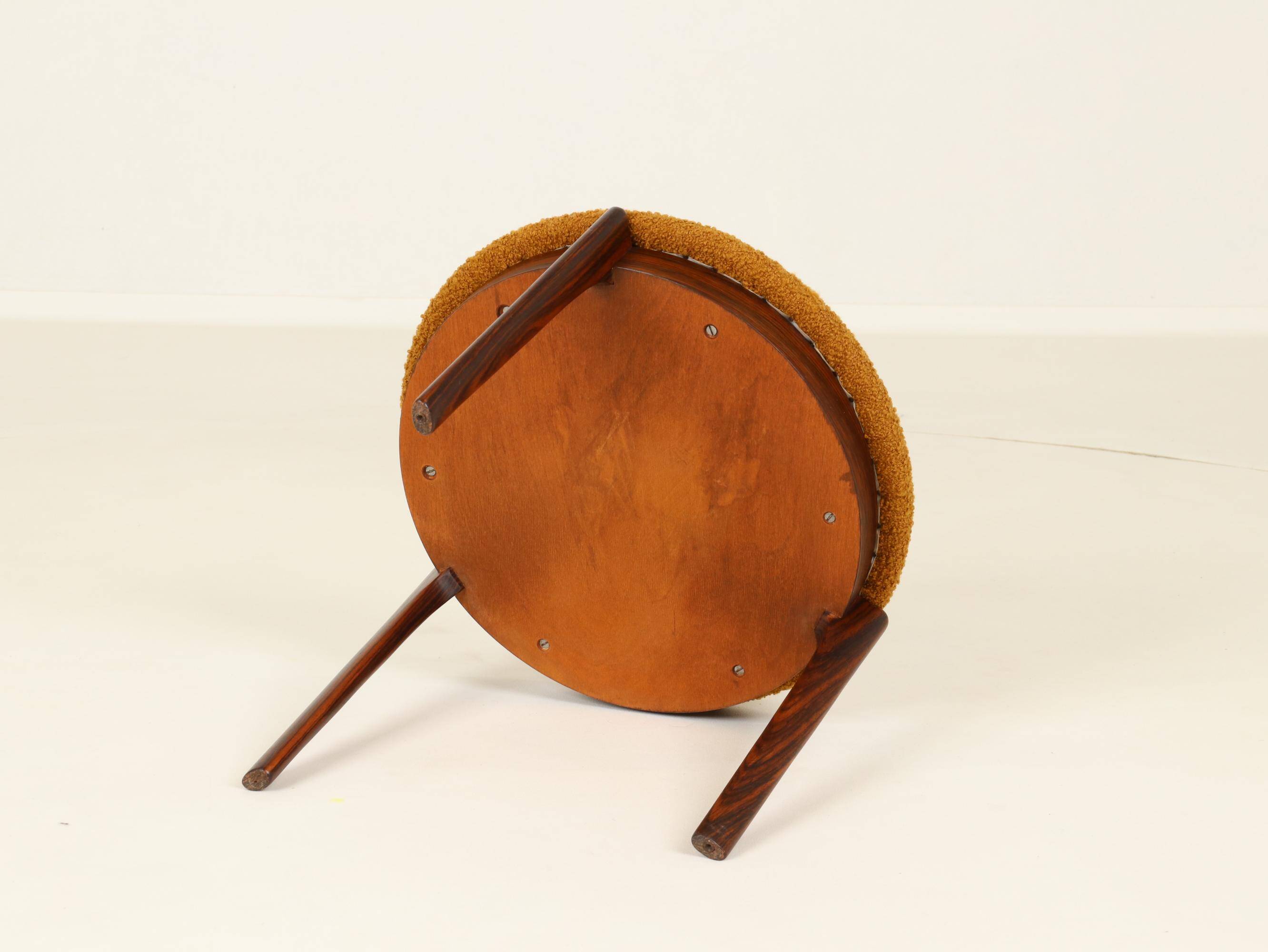 Stool or Footrest in Rosewood from Denmark, 1960s