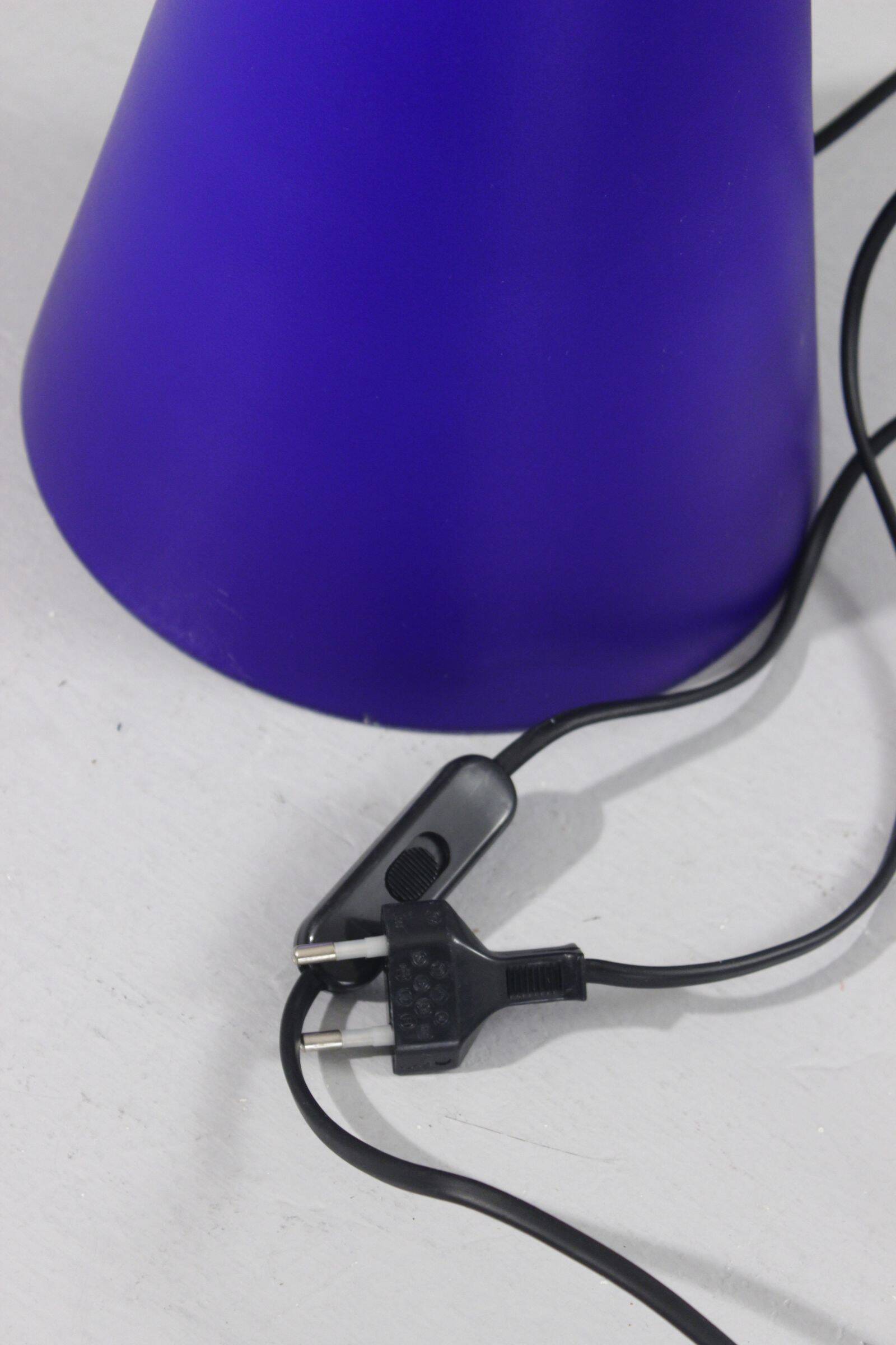 SCE for Habitat "Teepee" blue lamp 35cm post-modern design 1990s