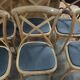 Lot of 6 bistro chairs in oak