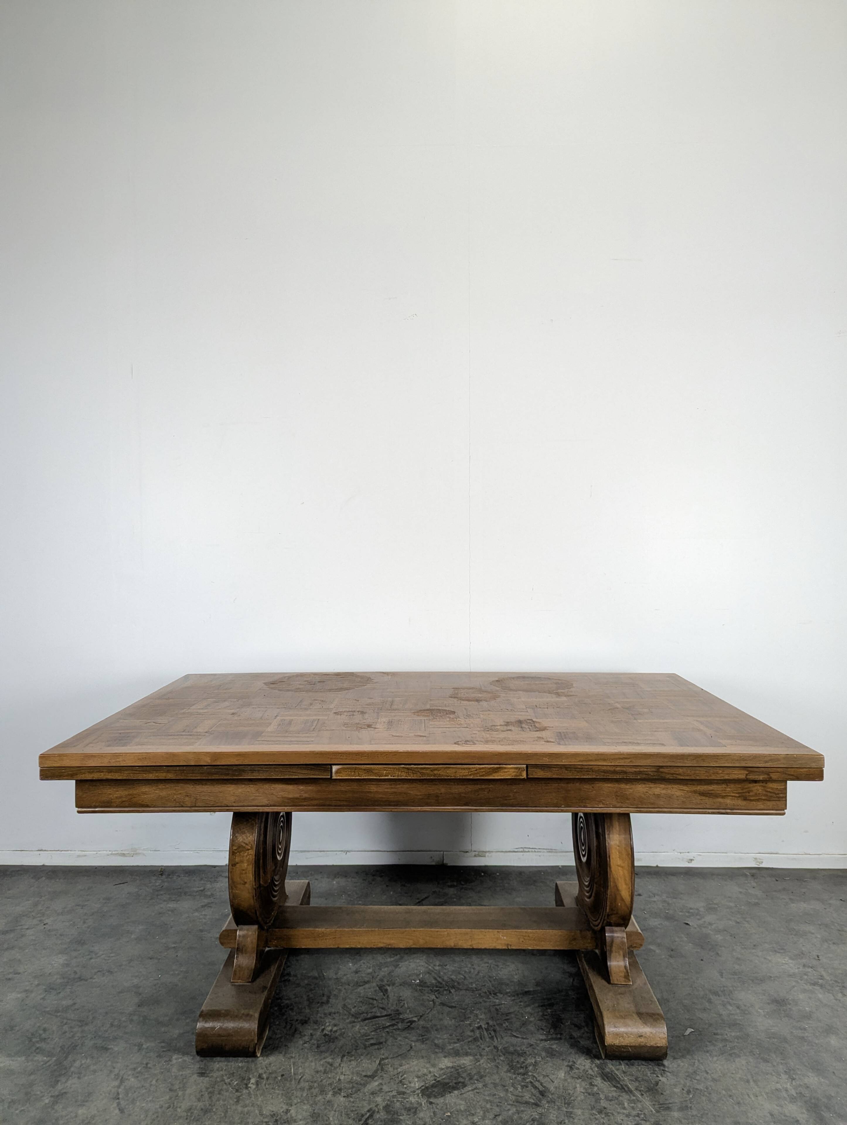 Table de salle à manger brutaliste de Charles Dudouyt