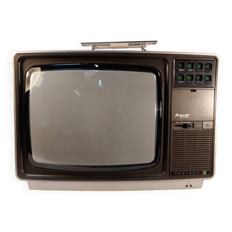 Téléviseur vintage brandt electronique couleur 14814p - années 80