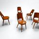 5 chaises Baumann Mondor, 1950-1960