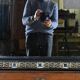 Black and gold Napoleon III mirror, 19th century, 115x86cm