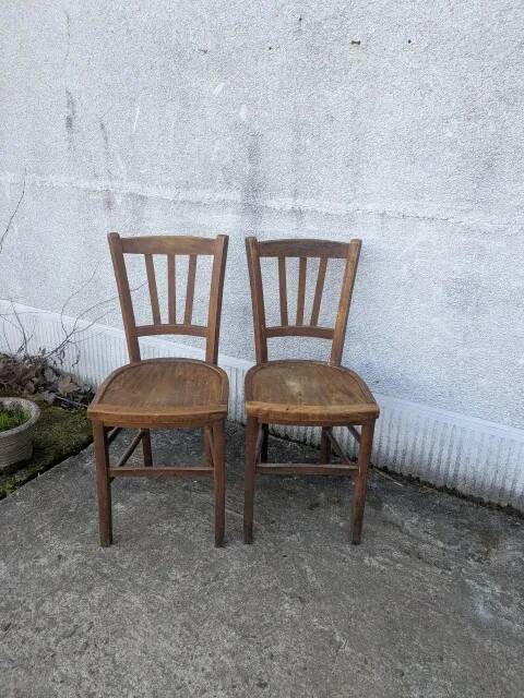 Pair of bistro chairs
