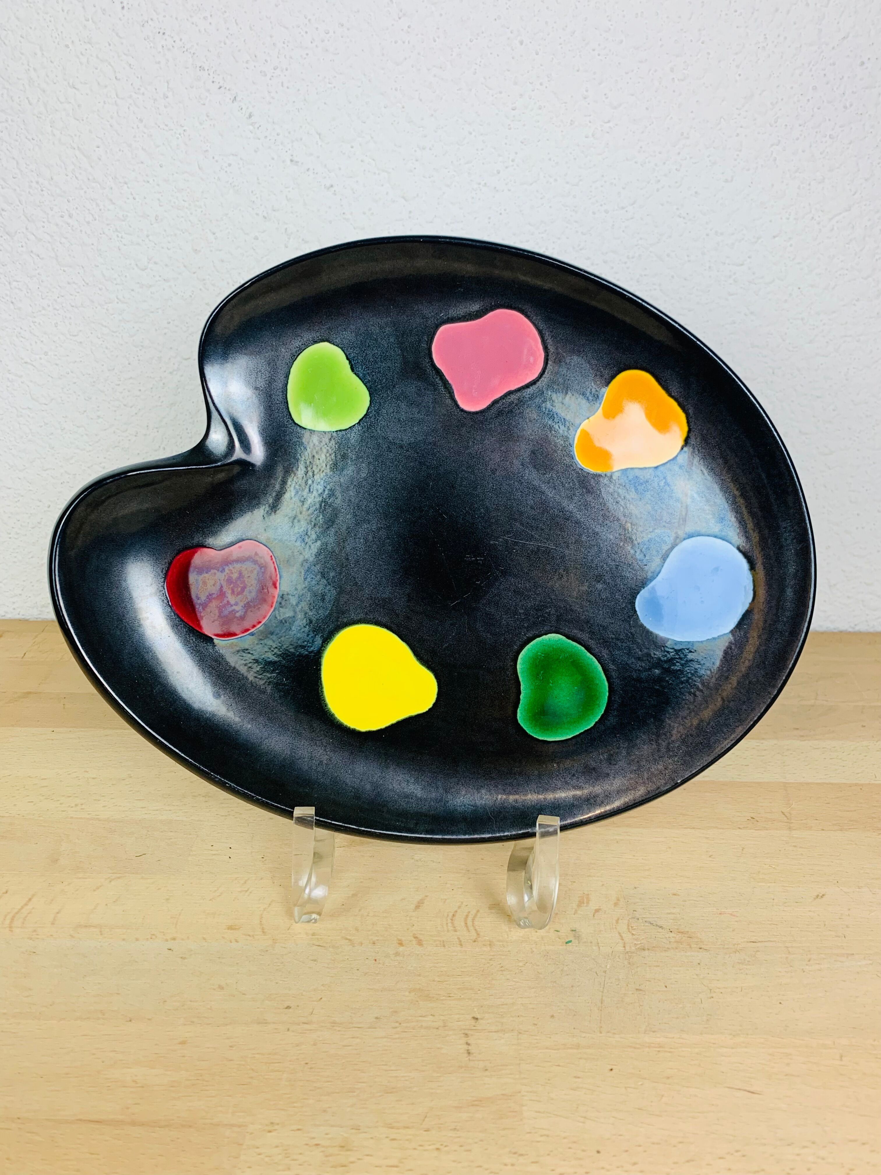 Flat palette of painter Elchinger 60s