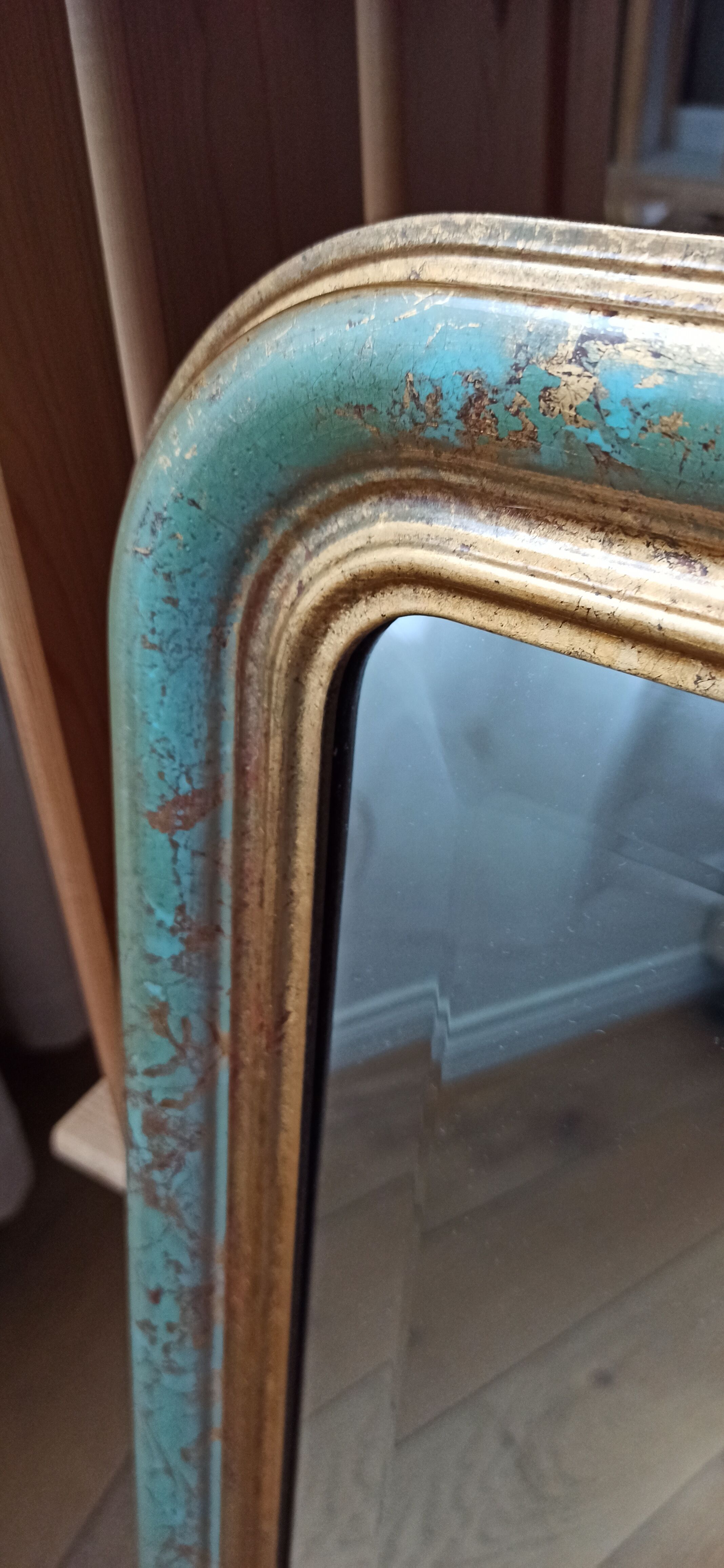 Decorative antique mirror marble effect 52x70cm